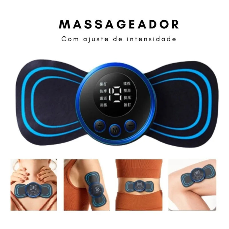 Mini Massageador Elétrico Estimulante